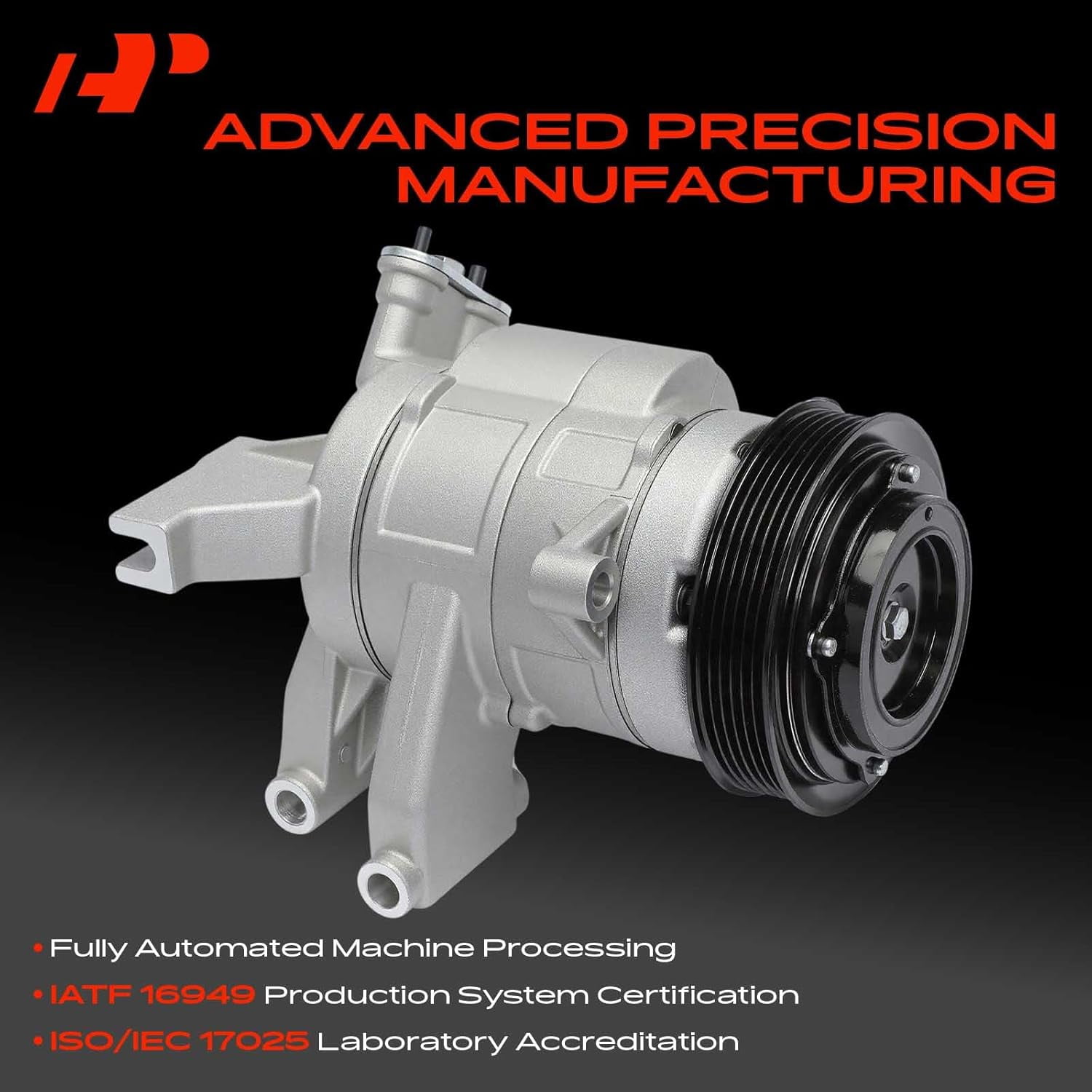 A-Premium AC Compressor with Clutch Compatible with Chevrolet Equinox GMC Terrain 2010-2011 V6 3.0L Sport Utility