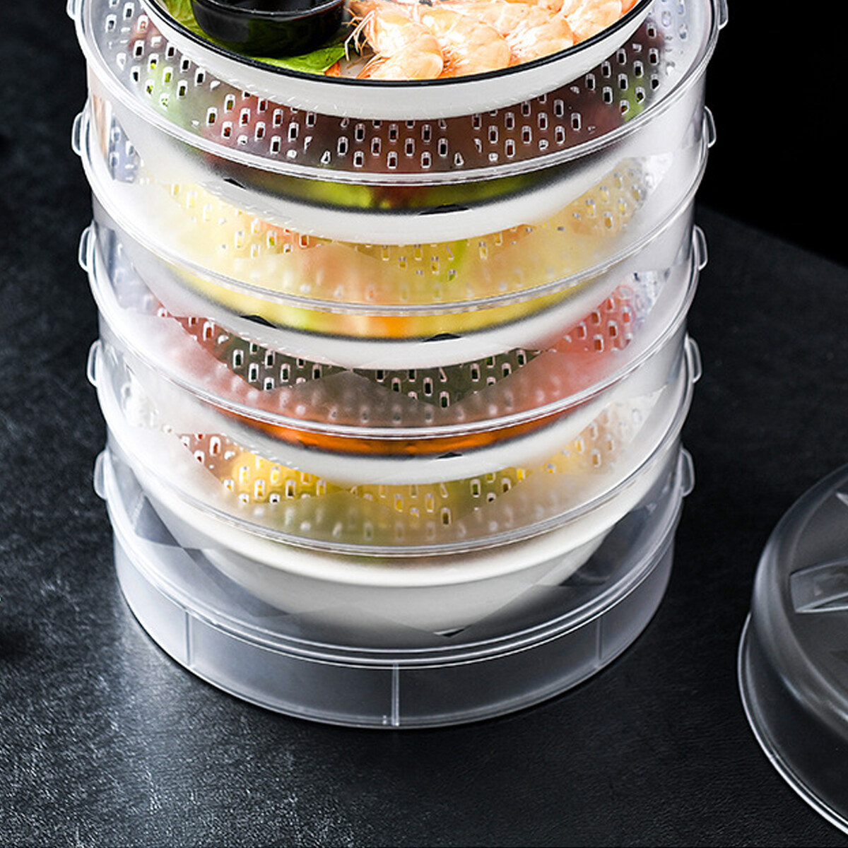 Stackable Multi Layer Heat Preservation Vegetable Cover Leftover Food Cover  Storage Box Dust-proof Insulation Food