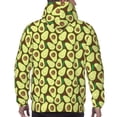 thumbnail image 7 of Cauagu Avocado for Men's Pullover Hooded Sweatshirt Athletic Casual Hoodie Aautumn Hoodie Sweatshirt for Men Pullover Casual Hooded Sweatshirt-Small, 7 of 7