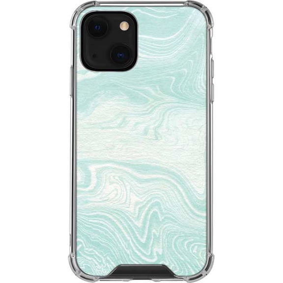Skinit Marble Marbleized Mint iPhone 13 Clear Case