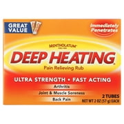 Mentholatum Deep Heating Pain Relieving Rub Cream 2 oz