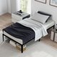 thumbnail image 1 of Gaomon tamaño individual metal marco cama: 14 - pulgada almacenamiento space, no necesita colchón base, 800 lbs capacity, heavy - duty mattress foundation, montaje fácil, noise - free, ideal n..., 1 of 7