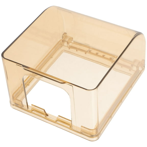 ETHZZLE 1Pcs Light Brown Plastic Outlet Cover for Bathroom and Kitchen Waterproof