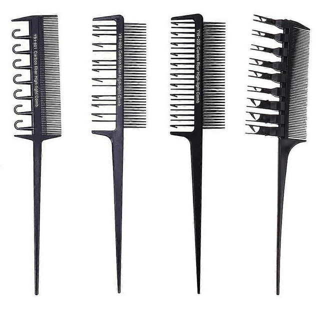 Hair Dye Brush Dye Comb Black Streak Comb Hair Dye Brush Comb Streak Comb Brush For Coloring Hair