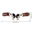thumbnail image 3 of 2Pcs Women Metal Lapel Pin Delicate Safety Pin Sweater Tighten Clamp Breastpin, 3 of 7