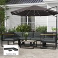 thumbnail image 2 of Outsunny Coussins de Remplacement pour Meubles d'Extérieur Coussin de Siège de Jardin, 2 of 10