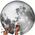 thumbnail image 1 of 1000pcs Giant Space Moon Puzzle for Adults - High Resolution, Matte Finish, Dustproof with Telescope-Inspired Round Closure Design, Premium Paper Craft, 1 of 5