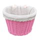 thumbnail image 4 of Cesta para bicicleta para niños con correas de cuero, cesta ligera para guardar bicicletas. Rosa, 4 of 9