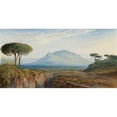 thumbnail image 2 of Edward Lear 18x11 Gold Ornate Wood Frame and Double Matted Museum Art Print Titled - Monte Sorate Near Rome, 2 of 4