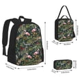 thumbnail image 2 of Balery Flamingos And Palm Leaves Mochila Escolar 3 en 1 para Niños - Mochila Resistente con Lonchera Térmica y Estuche - Mochila Escolar para Niños y Niñas, 2 of 7