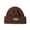 Coffee, variant on Clearance Winter Hats for Men and Women Woolen Earmuffs Warm Woolen Hatdome Flanging Knitted Hat