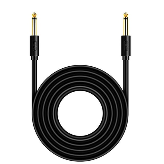 Guitar Amp Cord - 1/4 Inch Trs Instrument Guitar Cable 10Ft,Straight 6.35MM Guitar Bass Amp Cord - Guitar Cable - 10 FT - Electric Guitar Cable