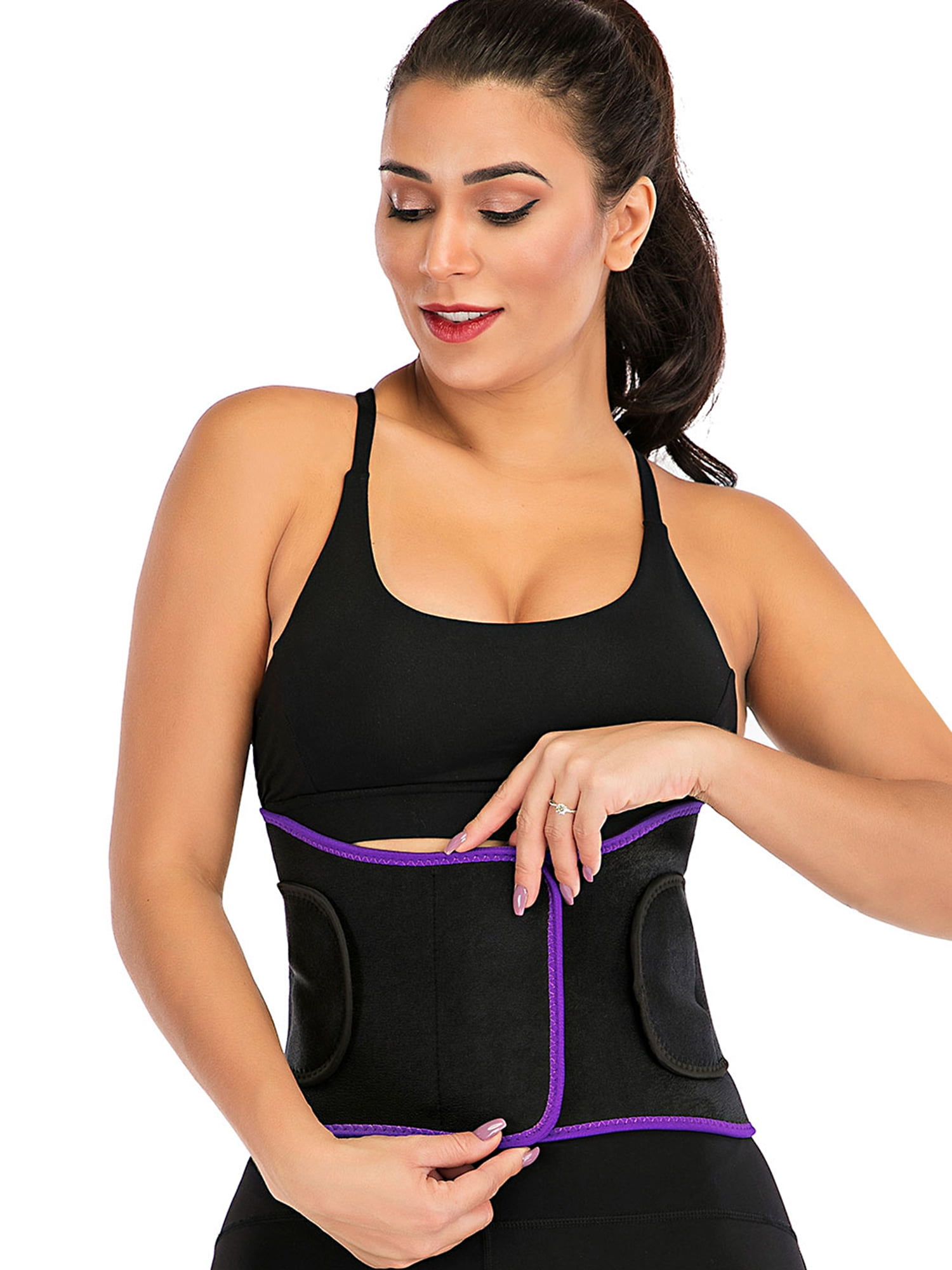 Zehamy Women 100% Latex Waist Trainer Cincher Corset Weight Loss Slimming With Adjustable Waist Shaper Belt High Compression