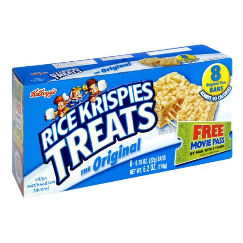 Kelloggs Rice Krispies Original Treats 8 (0.78OZ BARS) NET WT 6.2 OZ