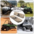 thumbnail image 5 of ZIATUBLES Crow Skull Butterfly Rose Print UTV Seat Covers 2 Pack, Waterproof Polyester Replacement Front Bench Seats Covers, Wear-Resistant UTV Outdoor Accessory Part for Kawasaki Mule, 5 of 8