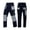 Dark Blue, variant on Men's Color-Block Cargo Pants Trendy Splicing Design Decorators Outdoor Work Pants with Multiple Pockets Straight Leg Stylish Durable Casual Trousers Dark Blue S