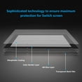thumbnail image 2 of eXtremeRate 2 Pack Black Border Transparent HD Clear Saver Screen Protector for Nintendo Switch, 2 of 10