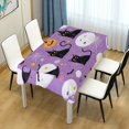 thumbnail image 4 of Yayeee Tablecloths 60" x 60" Rectangle Wrinkle Resistant Party Table Cover, Purple Halloween Pattern, 4 of 8