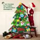 thumbnail image 2 of Adornos de árbol de Navidad de fieltro desmontables, decoración de pared de Año Nuevo, regalos de Navidad para niños, decoraciones navideñas de bricolaje utilizadas para la decoración de, 2 of 5