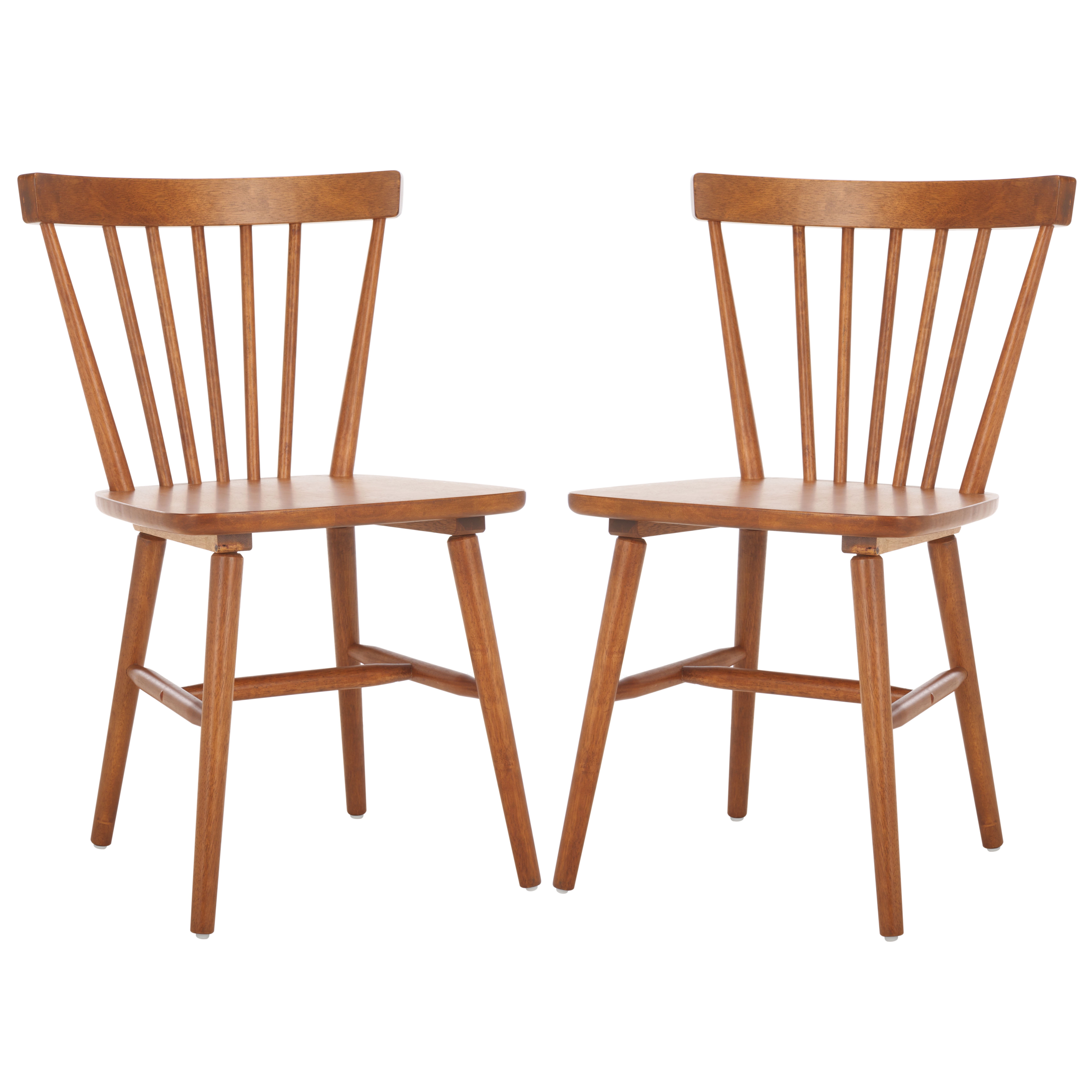 Safavieh Winona Scandinavian Wood Dining Side Chairs, Honey (Set of 2)