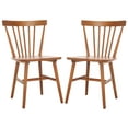 thumbnail image 3 of Safavieh Winona Scandinavian Wood Dining Side Chairs, Honey (Set of 2), 3 of 8