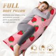 thumbnail image 7 of Naloa Strawberry Body Pillow Cover, Pillowcases with Hidden Zipper Breathable Long Pillow Case (Pillows are not included,20x54 inch), 7 of 7