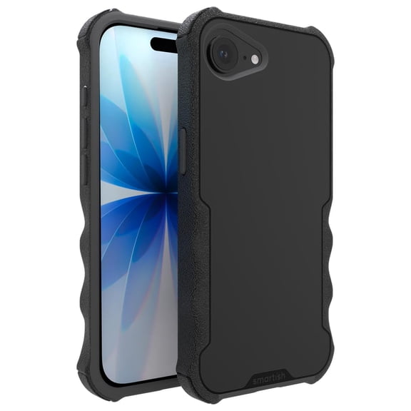Smartish iPhone 17e/16e MagSafe Case - Gripzilla - Heavy Duty Armor Cover - Black