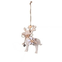 Twfbrm Christmas Wooden Ornaments Xmas Tree Gift Hanging Cutouts Tags Pendant Decor for Christmas Decorations - Reindeer Xmas Tree Hanging Decor