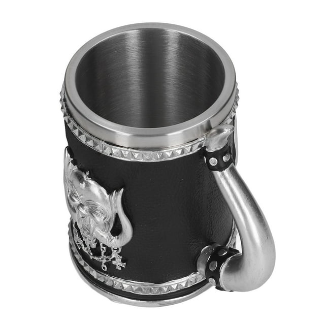 Taza de Cerveza Pirata, Decretación de Colección Duradera de Gran Capacidad para Pinta de Acero inoxidable y Pulido Taza de Cerveza para Cerveza para Cerveza