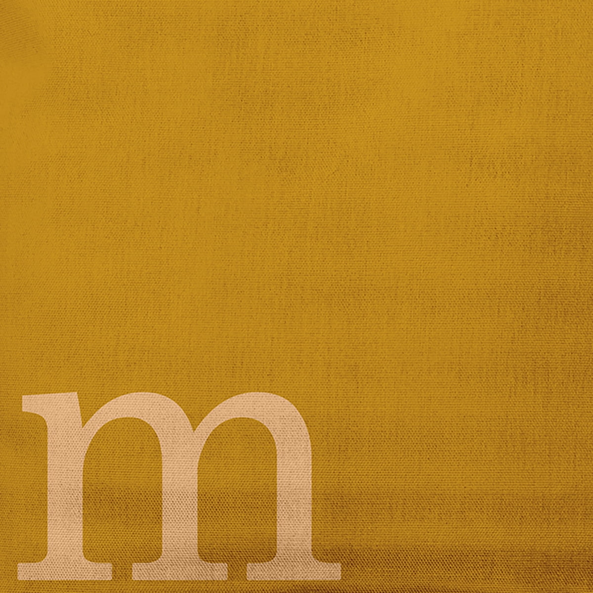Simply Daisy 16" x 16" Modern Monogram Decorative Throw Pillow, Autumn Gold