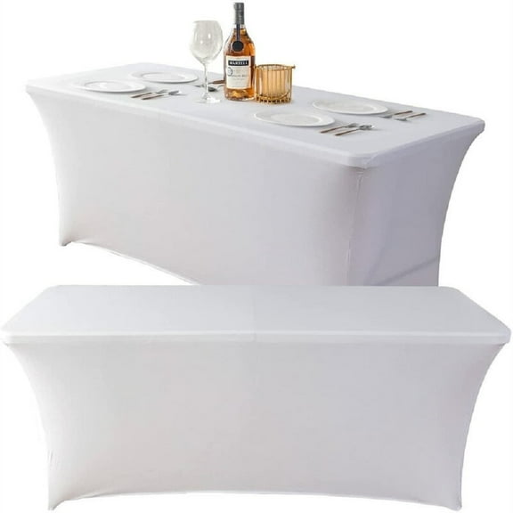 CozyBox Stretchy Spandex Table Cover for Folding Picnic Table (4ft,6ft,8ft)