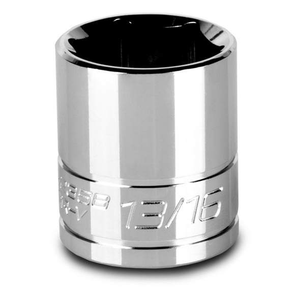 capri tools 13/16-inch shallow socket, 3/8-inch drive, 6-point, sae