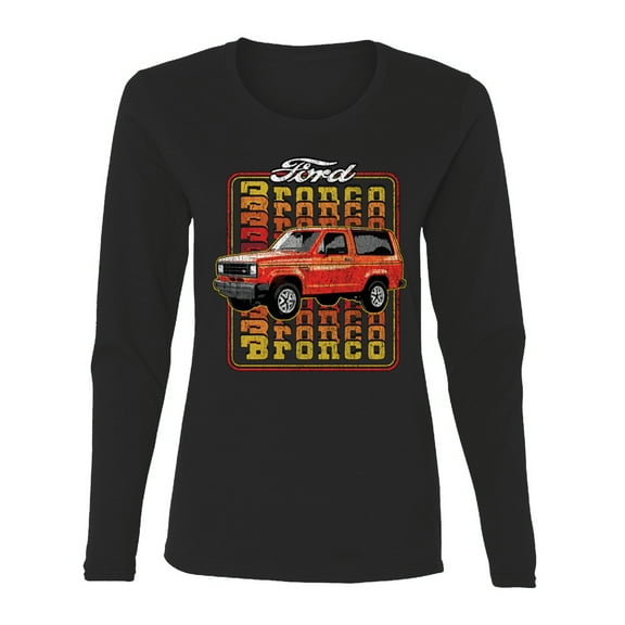 Wild Bobby '83 Ford Bronco II Women Graphic Long Sleeve Tee