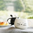 thumbnail image 4 of Juego de 2 tazas de café Koolkatkoo Cute Cat Ceramic de 350 ml, color negro y blanco, 4 of 6