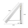 thumbnail image 3 of Drying Rack Wall Mounted Foldable Laundry Clothes Hanger Wall Coat Racks Laundry Racks for Laundry Room, Retractable Clothes Aluminum Home Storage Organiser Space Savers(White), 3 of 5