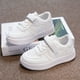 thumbnail image 3 of Zapatos blancos para estudiantes, zapatos de tabla para niños con suela suave, zapatos de primavera y otoño para niños, zapatos casuales antideslizantes a juego para niños y niñas grandes, 3 of 6