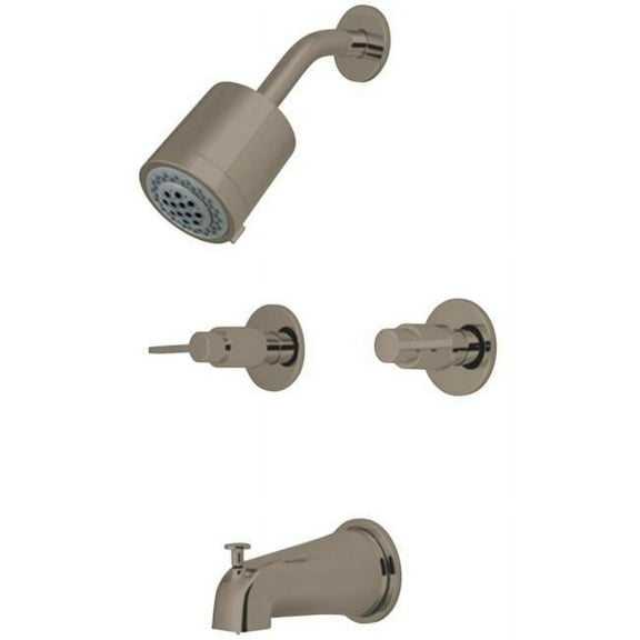 Nuvo Fusion Tub & Shower Faucet with 2 Handle, Satin Nickel