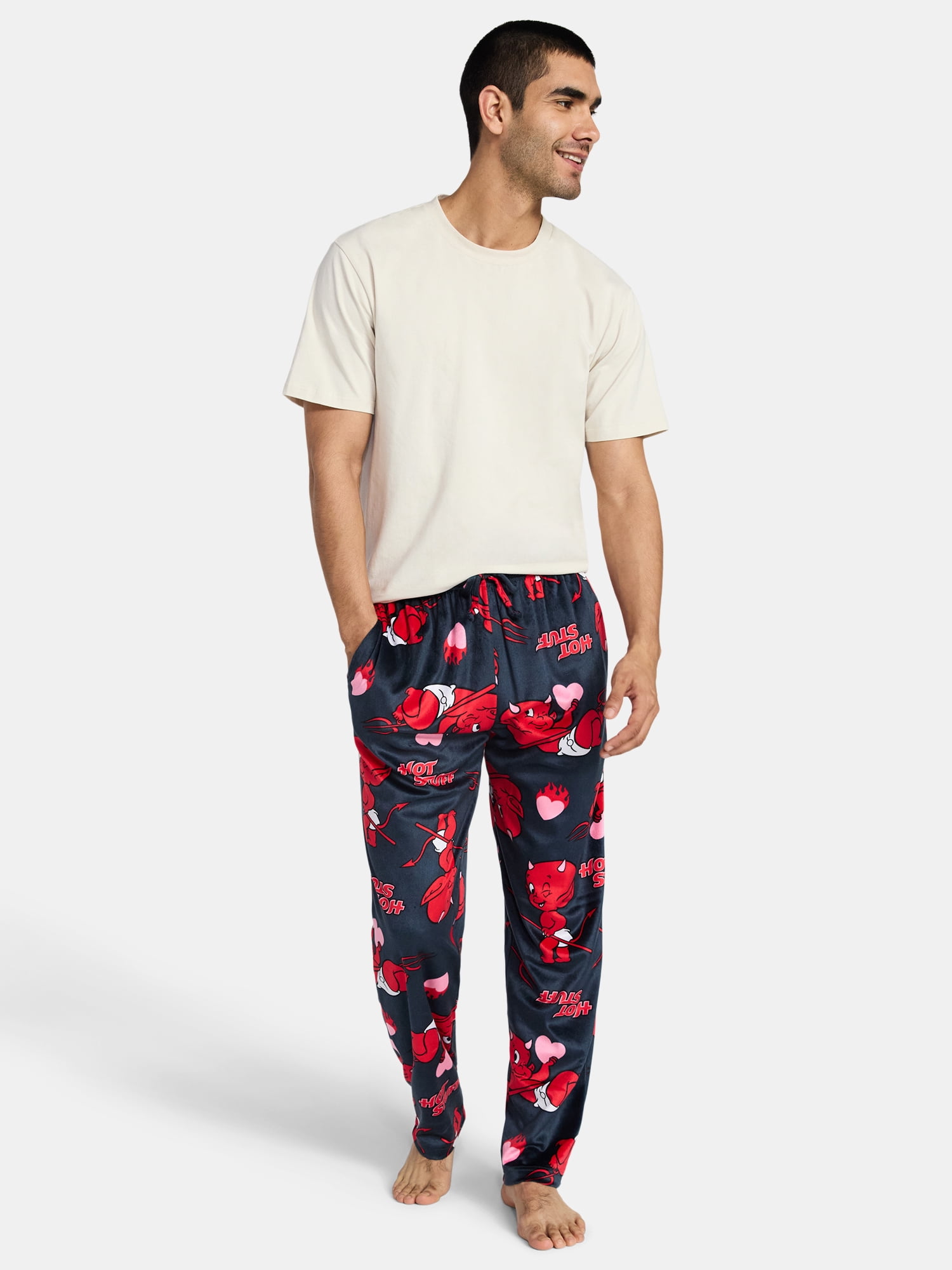 Cupid Men's Hot Stuff Sleep Pants, Sizes S-2XL