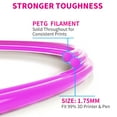 thumbnail image 4 of Geeetech 5pcs pink PETG Filament 1.75mm, Upgrade Stronger Toughness Printing Consumables, 5 kg (11 lbs) Spool Fit Most FDM 3D Printer, 4 of 8