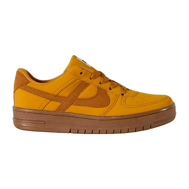 Tenis Hombre Juvenil Casuales Gamuza PANAM CHOCLO M-0034 OCRE 27 CM