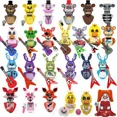 thumbnail image 4 of Dibujos animados FNAFWM6074 Five Nights At Freddy's Bloques de construcción Ladrillos Muñecas Mini Figuras de acción de juguete para ensamblar Bonnie Bear Regalo de vacaciones, 4 of 5