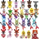 thumbnail image 4 of Dibujos animados FNAFWM6074 Five Nights At Freddy's Bloques de construcción Ladrillos Muñecas Mini Figuras de acción de juguete para ensamblar Bonnie Bear Regalo de vacaciones, 4 of 5