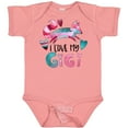 thumbnail image 3 of Inktastic I Love My Gigi Pink and Blue Fox with Hearts Boys or Girls Baby Bodysuit, 3 of 5