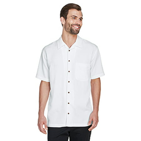 8980 Uc Mens Solid Camp Shirt White 3Xl | Walmart Canada