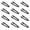 Black, variant on Stcellnmex Heavy Duty Disposable Plastic Food Tongs 12 Count