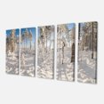 thumbnail image 2 of Winter Snow Covered Wood - Landscape Canvas Art Print, 2 of 3