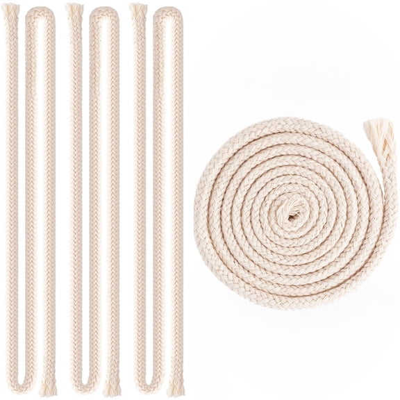 1/8" Round Cotton Kerosene Oil Lamp Wicks Burner, Alcohol Wick Rope Cotton Wick ,Candle Lamp Burner Replacement, 32.8ft/10m Length