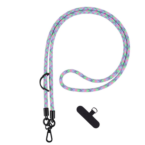 Hands Frees Smartphone Neck Strap Nylon Lanyard Crossbody Clip Wristlet Multifunctional Phone Lanyard 120cm Length Strap