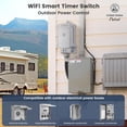 thumbnail image 2 of 35 AMP Wi-Fi Smart Timer Switch for Outdoor Electrical Boxes, 120V WiFi Pool Timer, Power Distribution Waterproof Junction Box, RV Outlet, Pool Light, Security System, Holiday Decorations, 2 of 7
