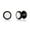 Black Plated, variant on Men's Black Plated Bezel-Set Simulated Diamond CZ Stud Earrings in Stainless Steel - Hypoallergenic Earrings for Men - Unqiue Stud Earrings for Him